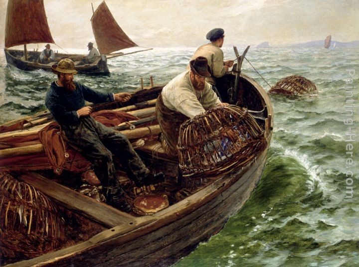 Charles Napier Hemy Lands End Crabbers